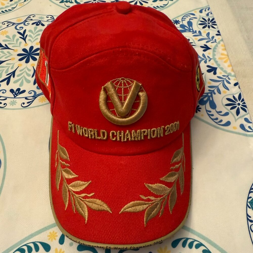Michael Schumacher F1 World Champion 2001 Ferrari Formula 1 One Vintage Hat Cap